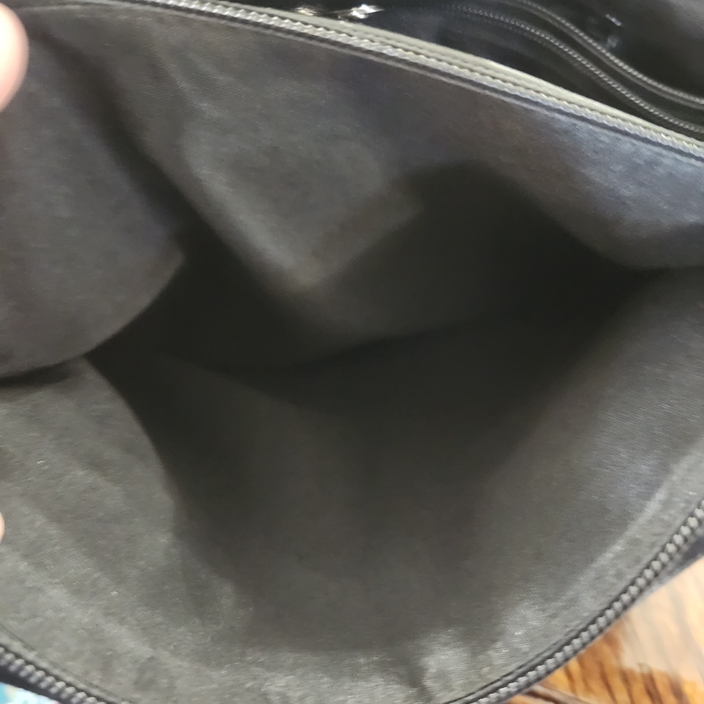 Vintage Black Pebble Genuine Leather Rolfs Shoulder Bag Purse - Picture 10 of 14